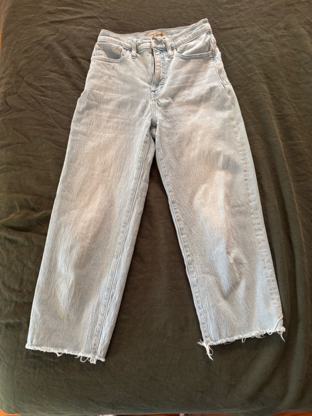 Madewell perfect vintage wide leg crop denim